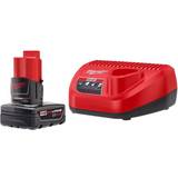 Milwaukee M12 Battery and Charger Starter Kit