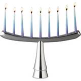 Metal Advent Candle Holders Nambe Menorah Holiday Advent Candle Holder 25.4cm