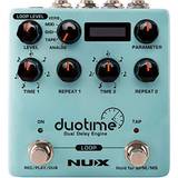 Nux Duotime Dual Delay Engine Effects Pedal Blue