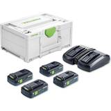 Festool Chargers Batteries & Chargers Festool Energy Set SYS 18V 4x4.0/TCL 6 Duo