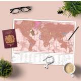 Luckies Scratch Map Rose Gold Travel Edition Figurine