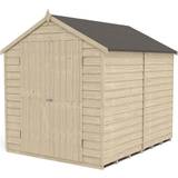 Forest Garden Overlap Pressure Treated 8X6 Apex Shed (Building Area )