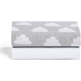 Grey Sheets Kid's Room Snüz 2 Pack Crib Fitted Cloud Nine