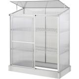 Stainless steel Mini Greenhouses OutSunny 3 Tier Greenhouse Stainless steel Polycarbonate