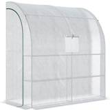 Lean-to Greenhouses OutSunny Walk-In Lean to Greenhouse w/Window&Door 200Lx