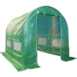 Tunnel Freestanding Greenhouses Birchtree Polytunnel Greenhouse Stainless steel Plastic