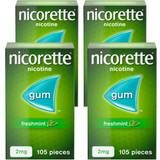 Medicines Nicorette Nicotine Gum 2mg Freshmint Flavour 105 Pieces