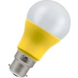 Yellow LED Lamps Crompton Lamps LED GLS 9W B22 110V Cool White Opal Yellow (60W Eqv)