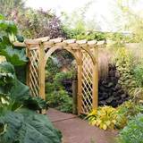 Wood Trellises Forest Garden Ultima Pergola Arch 240x245cm