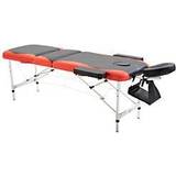 Massage Tables & Accessories Homcom Professional Portable Massage Table with Headrest Black, Red