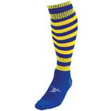 Precision Pro Hooped Football Socks Unisex - Royal/Yellow