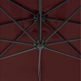 Red Parasols & Accessories vidaXL Cantilever Umbrella with Steel Pole 300 Red