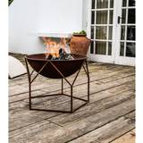 Brown Fire Pits & Fire Baskets Ivyline Outdoor Buckingham Fire Bowl
