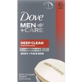 Dove Bar Soaps Dove Men+Care Body Soap and Face Bar Deep Clean 3.75 6 pack