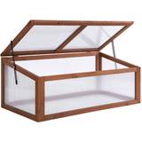 Freestanding Greenhouses OutSunny Square Wooden Plants