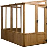 Lean-to Greenhouses Mercia Garden Products Greenhouse with Adjustable Vent 3.34m² Wood Acrylic