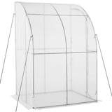 Freestanding Greenhouses OutSunny Walk-In Lean to Greenhouse w/ Zippered