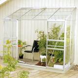 Vitavia Freestanding Greenhouses Vitavia Ida 8 4ft Toughened Glass Greenhouse with Steel Base