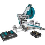 Carrying Case Jigsaws Makita 18V X2 LXT Lithium-Ion (36V) Brushless Cordless 12" Dual-Bevel Sliding Compound Miter Saw with Laser Kit (5.0Ah)