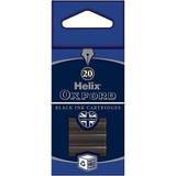 Helix OXFORD Ink Cartridge Refills Black 20 Pieces