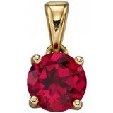 Ruby Charms & Pendants Elements July Birthstone Pendant - Gold/Ruby