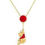 Disney Winnie The Pooh Floating Balloon Necklace - Gold/Red