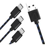 Stealth SP-C30V Superfast Play & Charge Cables - Triple Pack PlayStation 5