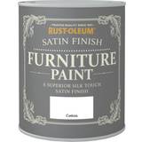 White Paint Rust-Oleum Satin Paint Cotton Wood Paint White 0.75L