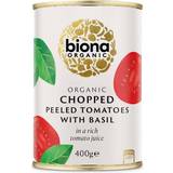 Chopped tomatoes Biona Organic Chopped Tomatoes with Fresh Basil 400g