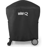 Weber q gas grill Weber Premium Grill Cover For Q 100/1000 Or 200/2000 Series Gas Grills On Rolling Cart 7113 - Black