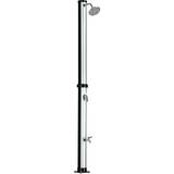 Stainless Steel Outdoor Showers tectake Tinto (404470) Black, Silver