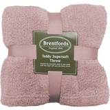 Brentfords Teddy Fleece Blankets Silver, Pink, Blue, Grey, Beige, Brown, White, Black, Yellow (200x150cm)