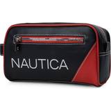 Red Toiletry Bags & Cosmetic Bags Nautica Mens Core Pebbled Travel Kit red