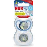 Nuk Night Space Soothers Blue 6-18 Months