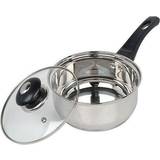 Cookware Steel Saucepan with Lid 18cm with lid