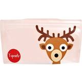 3 Sprouts Baby Food Containers & Milk Powder Dispensers 3 Sprouts Reusable Snack Bag (2pk) Deer