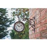 Smart Garden Double Sided Marylebone Station Clock & Thermometer Wall Clock