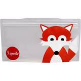 3 Sprouts Baby Food Containers & Milk Powder Dispensers 3 Sprouts Reusable Snack Bag (2pk) Fox