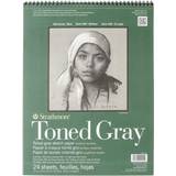 Strathmore Toned Sketch Spiral Pad 11"X14"-Gray 24 Sheets