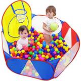 Surprise Toy Ball Pit Eocolz Kids Ball Pit Large Pop Up Childrens Ball Pits Tent for Toddlers Playhouse Baby Crawl Playpen with Basketballâ¦ instock