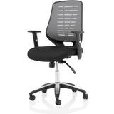 Adjustable Armrest Gaming Chairs Dynamic Relay Task Operator Chair Airmesh Seat Silver Back Adjustable Arms