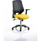 Dynamic Relay Task Operator Chair Bespoke Colour Black Back Yellow