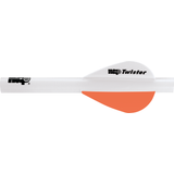 Bow & Arrows New Archery Products QuickFletch 2' Twister Vanes Orange White/Orange