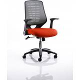 Dynamic Relay Task Operator Chair Bespoke Colour Silver Back Orange