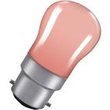 Yellow Light Bulbs Crompton Lamps 15W Pygmy B22 Dimmable Pink