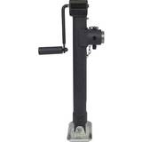 Trailer Valet Blackout Series 5,000-lb. Side Wind Pipe-Mount Weld-On Jack with Pin Release Black