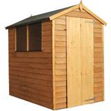Sheds Mercia Garden Products 6 X 4 Ft Overlap Apex Shed (Building Area )
