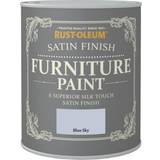 Rust-Oleum Blue - Wood Paints Rust-Oleum Satin Paint Blue Sky 750Ml Wood Paint Blue 0.75L