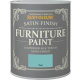 Rust-Oleum Blue - Indoor Use Paint Rust-Oleum Satin Paint Teal Wood Paint Blue 0.75L