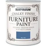 Rust-Oleum Blue - Indoor Use Paint Rust-Oleum Chalky Paint Blue Silk 750Ml Wood Paint Blue 0.75L